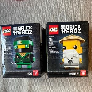 Unopened Retired LEGO Set: BrickHeadz Lloyd and Master Wu